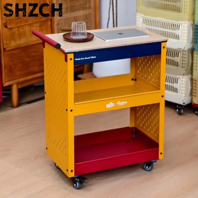 Book Cart Rolling - Carrito Rodante con Panel Perforado Dopamine,