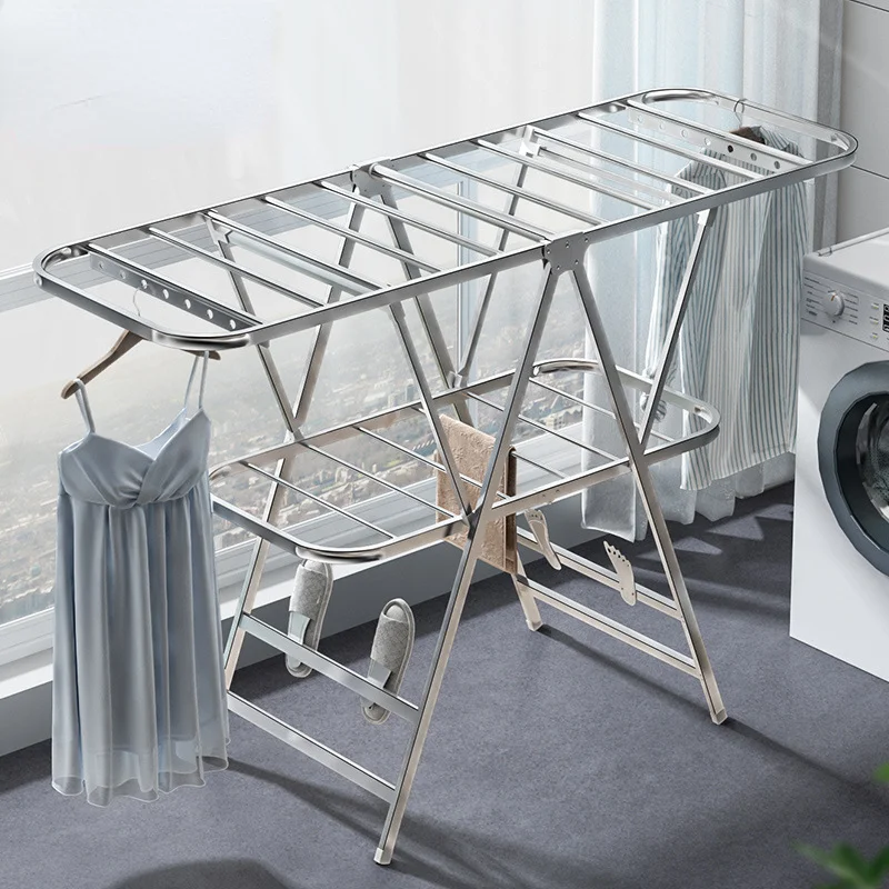 Coat Rack Standing - Perchero plegable para balcón, tendedero para