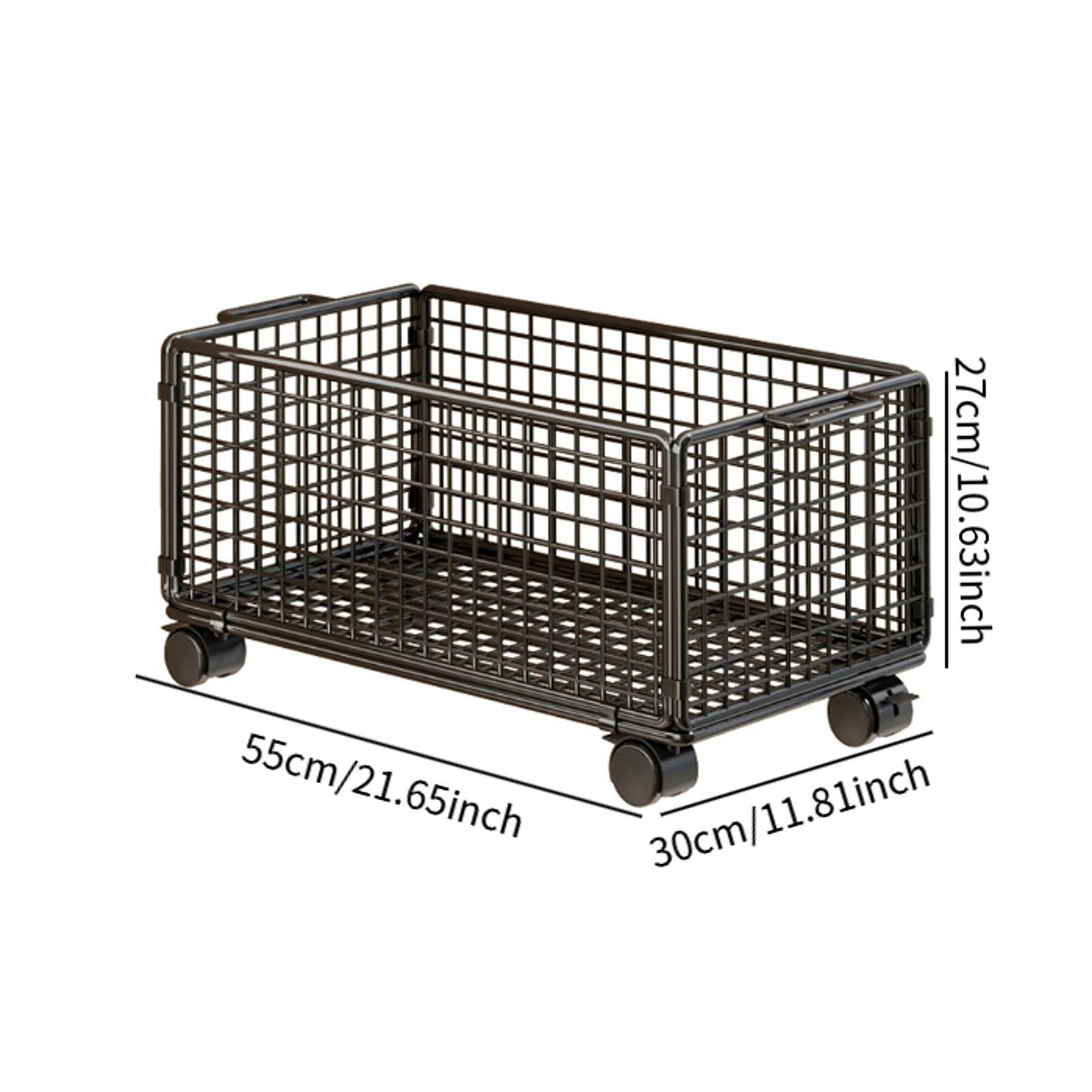 Book Cart Rolling - Carrito de Almacenamiento Bajo Escritorio, Organizador