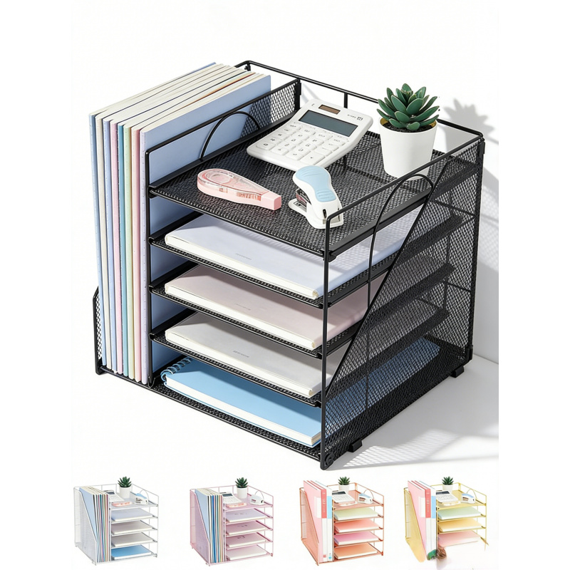 Binder Storage Box - Estante de archivos de papel de