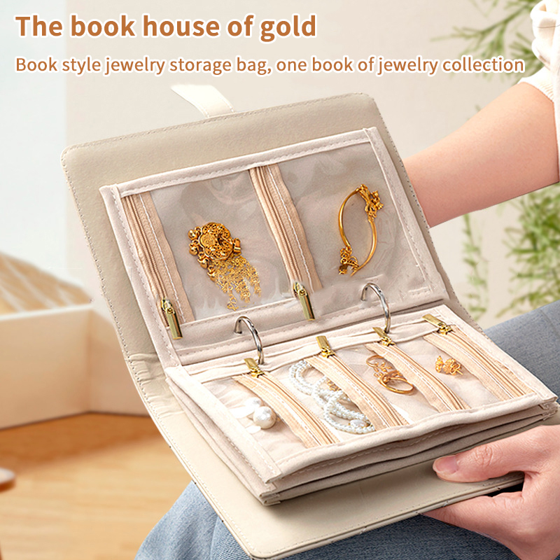 Binder Storage Box - Caja organizadora de joyas de cuero
