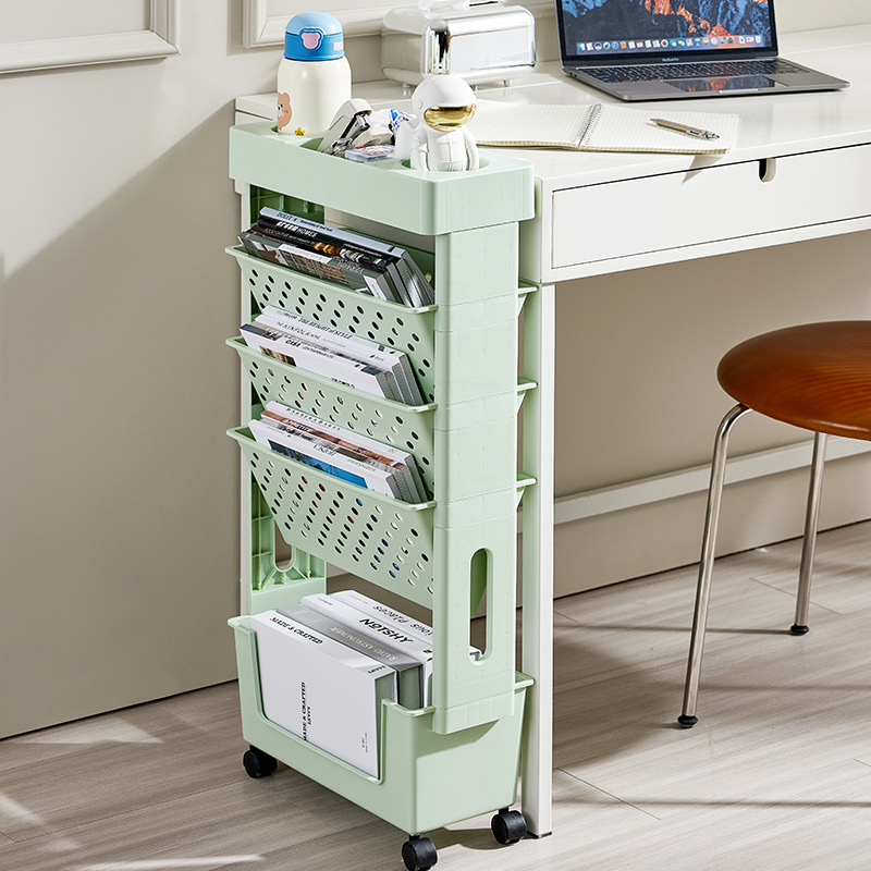 Book Cart Rolling - Carrito de Almacenamiento Rodante para Debajo