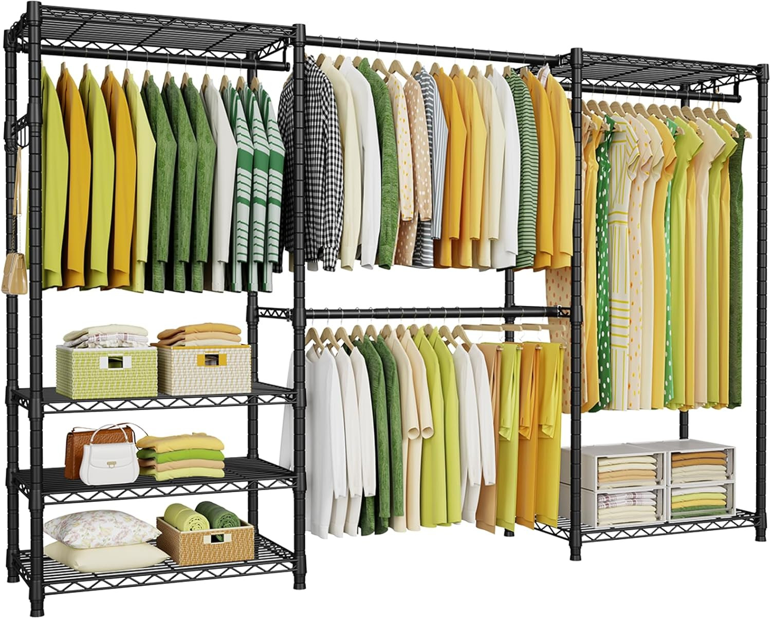 Coat Rack Standing - Sistema de Armario Resistente, Perchero de