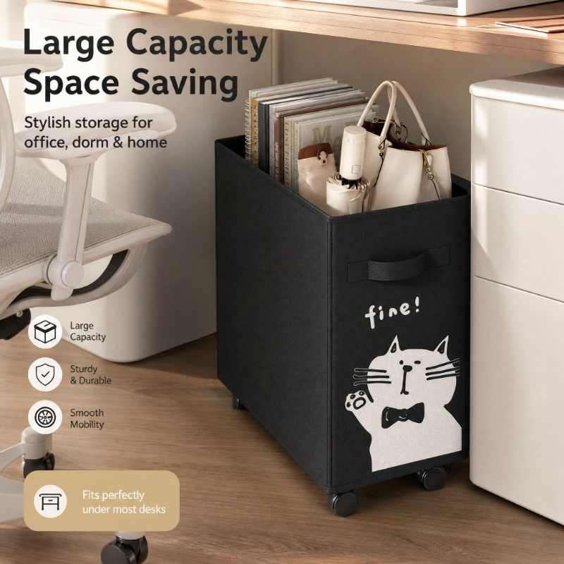 Book Cart Rolling - Carrito de almacenamiento con ruedas para