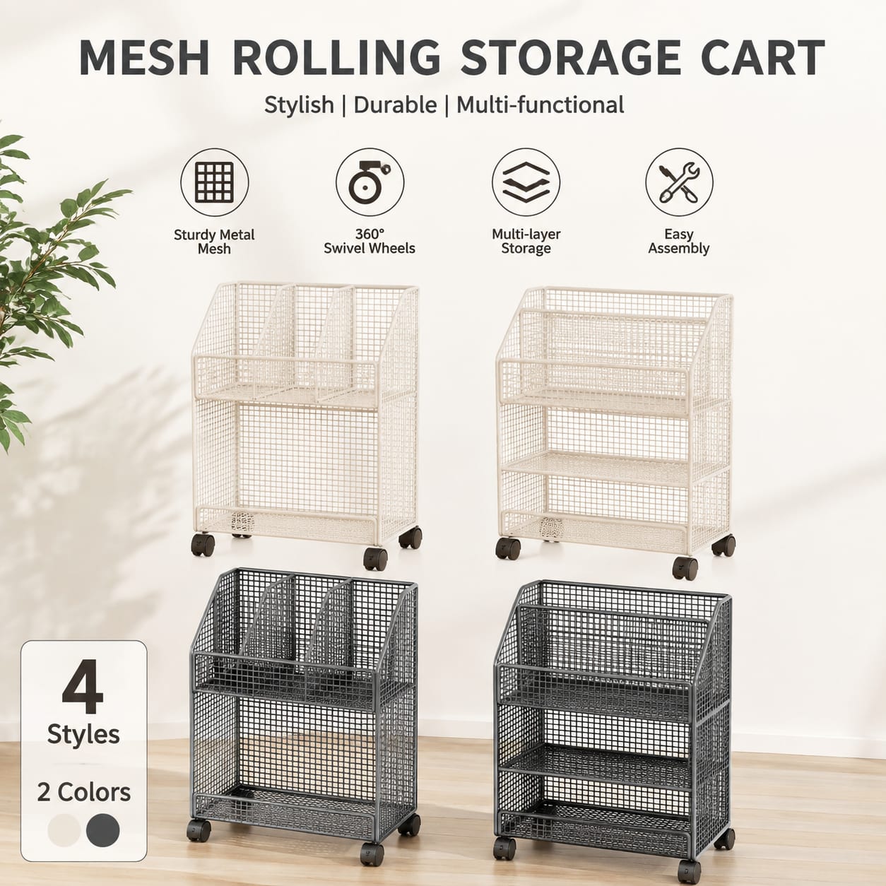 Carrito de Libros Móvil con Ru - Book Cart Rolling reseña y precio