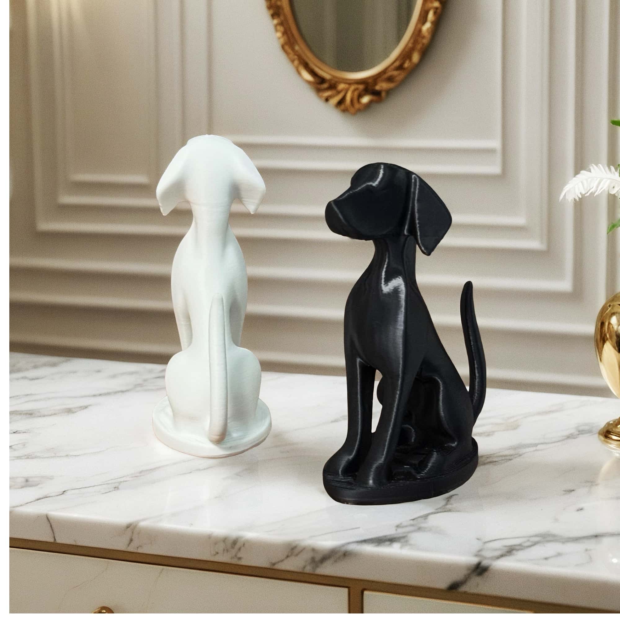Escultura Abstracta de Perro S - Cubicle Shelf Organizer reseña y precio