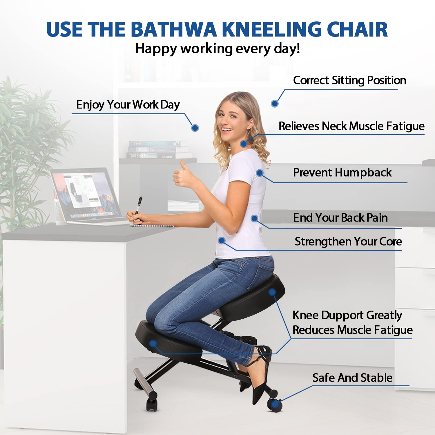 Silla Ergonómica para Arrodill - Furniture Chairs For Office reseña y precio