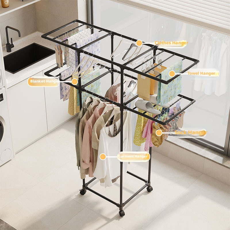 Perchero con Ruedas para Secar - Coat Rack Standing reseña y precio