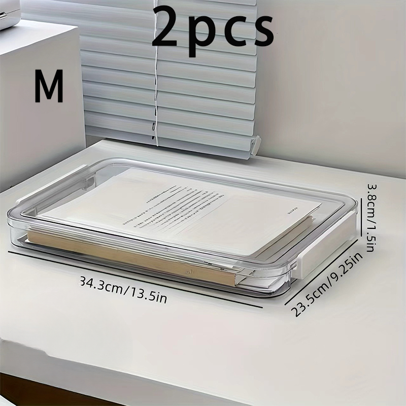Juego de 2 Cajas de Almacenami - Binder Storage Box reseña y precio
