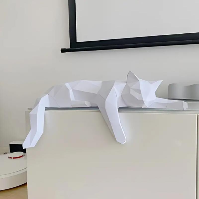 Estatua de gato blanco y negro - Cubicle Shelf Organizer reseña y precio