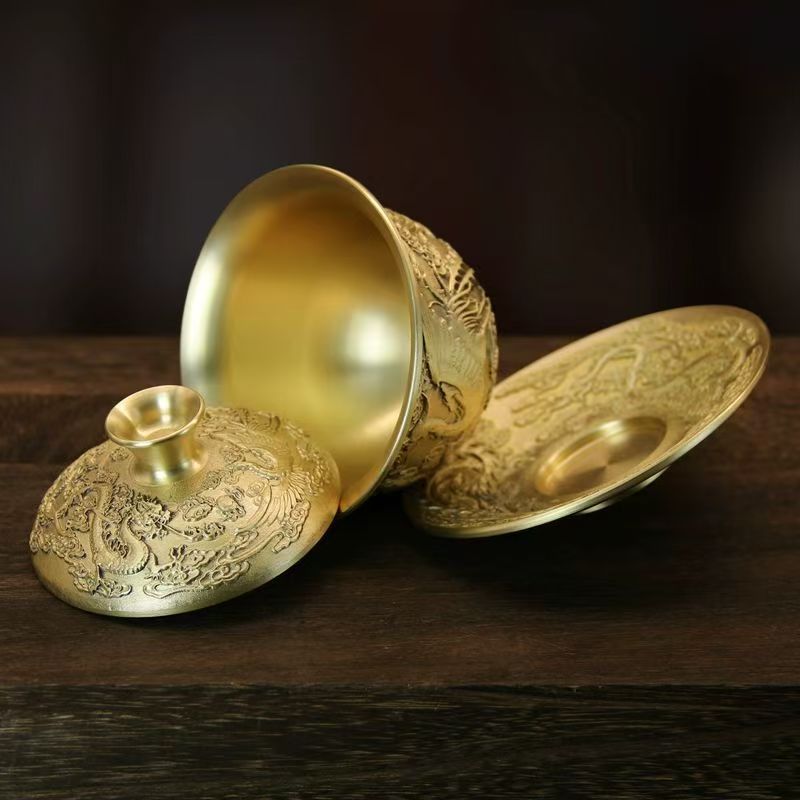 Juego de Tazas Gaiwan de Latón - Office Furniture Phoenix reseña y precio