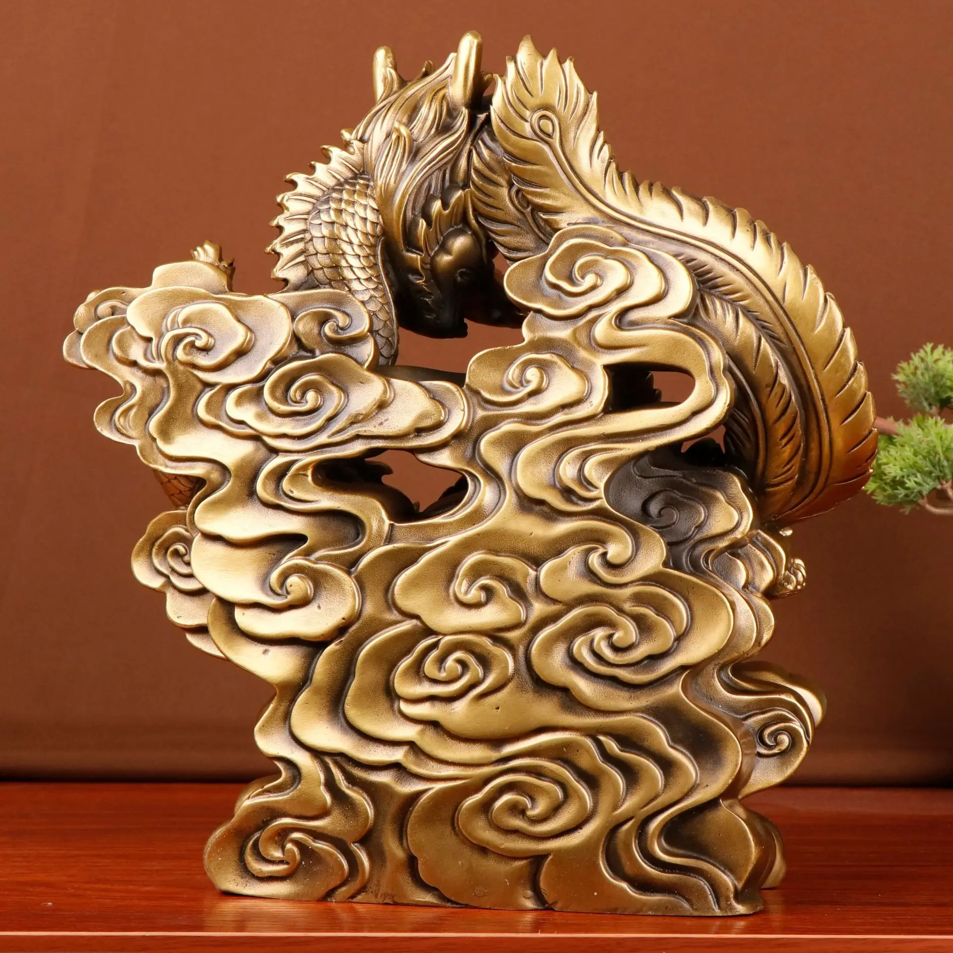 Estatua grande de dragón y Fén - Office Furniture Phoenix reseña y precio