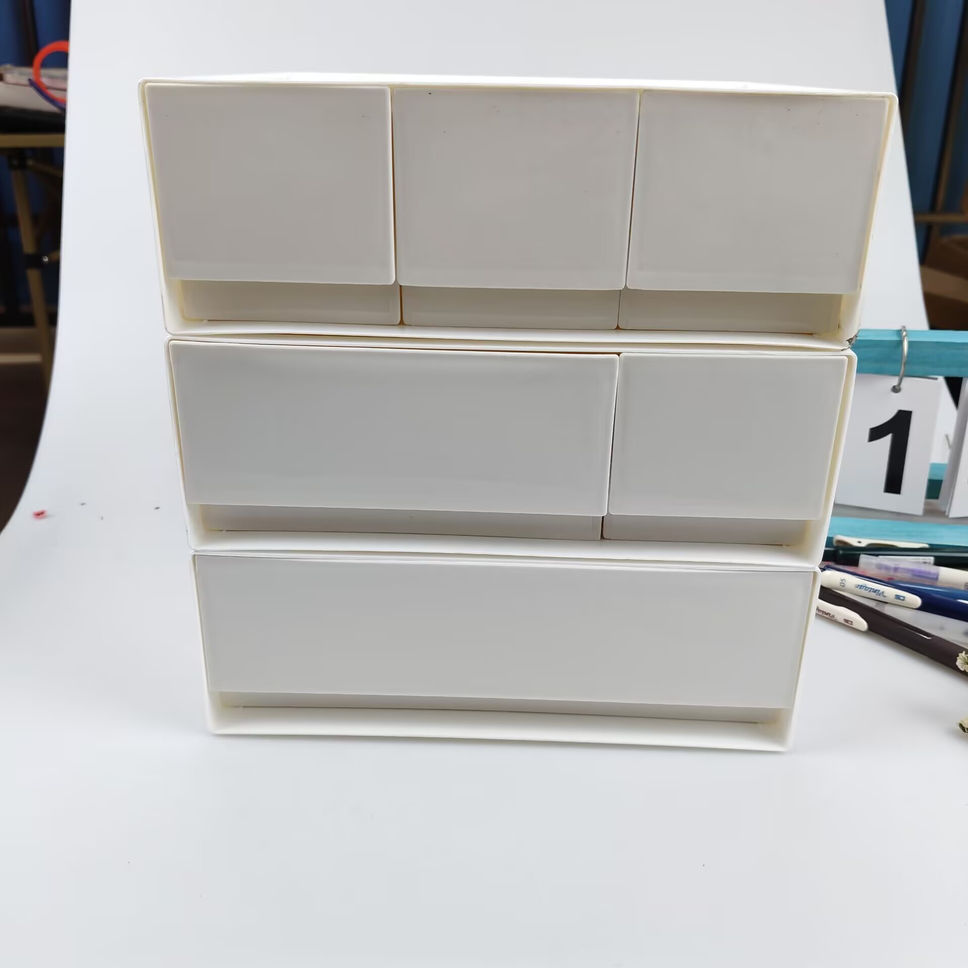 Caja de almacenamiento de escr - Cubicle Shelf Organizer reseña y precio