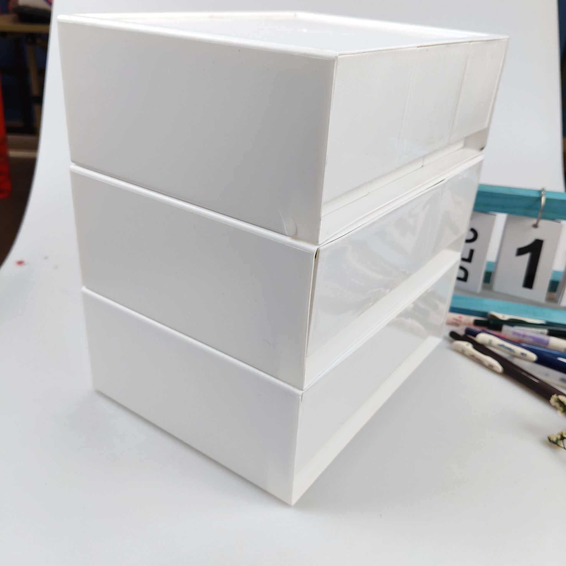Caja de almacenamiento de escr - Cubicle Shelf Organizer reseña y precio